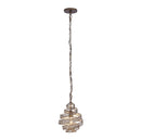 One Light Mini Pendant<br /><span style="color:#4AB0CE;">Entrega: 4-10 dias en USA</span><br /><span style="color:#4AB0CE;font-size:60%;">PREGUNTE POR ENTREGA EN PANAMA</span><br />Collection: Flow<br />Finish: Hammered Ore