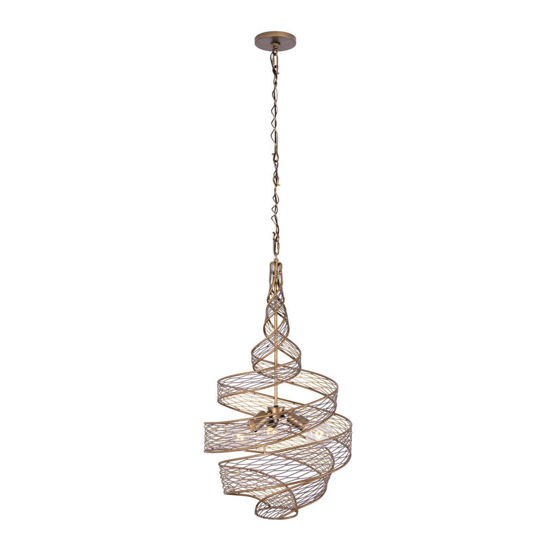 Three Light Pendant<br /><span style="color:#4AB0CE;">Entrega: 4-10 dias en USA</span><br /><span style="color:#4AB0CE;font-size:60%;">PREGUNTE POR ENTREGA EN PANAMA</span><br />Collection: Flow<br />Finish: Hammered Ore