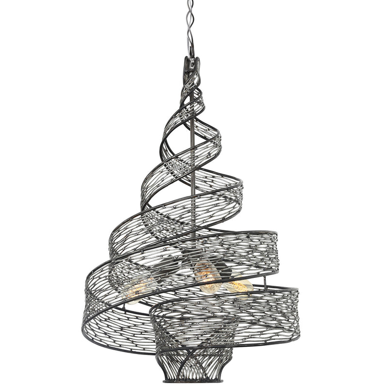 Three Light Pendant<br /><span style="color:#4AB0CE;">Entrega: 4-10 dias en USA</span><br /><span style="color:#4AB0CE;font-size:60%;">PREGUNTE POR ENTREGA EN PANAMA</span><br />Collection: Flow<br />Finish: Steel