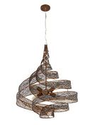 Six Light Pendant<br /><span style="color:#4AB0CE;">Entrega: 4-10 dias en USA</span><br /><span style="color:#4AB0CE;font-size:60%;">PREGUNTE POR ENTREGA EN PANAMA</span><br />Collection: Flow<br />Finish: Hammered Ore