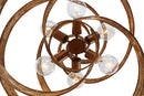 Six Light Pendant<br /><span style="color:#4AB0CE;">Entrega: 4-10 dias en USA</span><br /><span style="color:#4AB0CE;font-size:60%;">PREGUNTE POR ENTREGA EN PANAMA</span><br />Collection: Flow<br />Finish: Hammered Ore