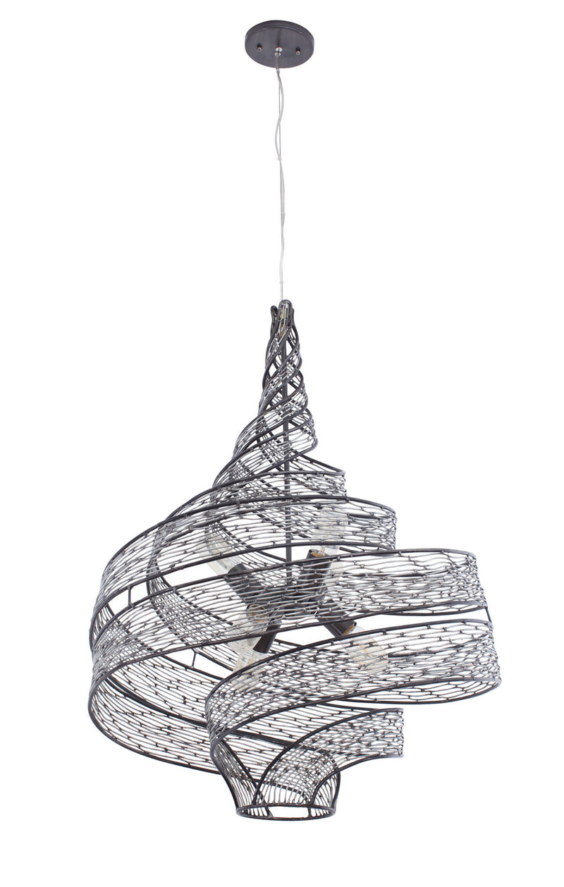 Six Light Pendant<br /><span style="color:#4AB0CE;">Entrega: 1-2 semanas en USA</span><br /><span style="color:#4AB0CE;font-size:60%;">PREGUNTE POR ENTREGA EN PANAMA</span><br />Collection: Flow<br />Finish: Steel