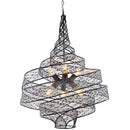 Six Light Pendant<br /><span style="color:#4AB0CE;">Entrega: 4-10 dias en USA</span><br /><span style="color:#4AB0CE;font-size:60%;">PREGUNTE POR ENTREGA EN PANAMA</span><br />Collection: Flow<br />Finish: Steel