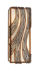 Three Light Wall Sconce<br /><span style="color:#4AB0CE;">Entrega: 4-10 dias en USA</span><br /><span style="color:#4AB0CE;font-size:60%;">PREGUNTE POR ENTREGA EN PANAMA</span><br />Collection: Flow<br />Finish: Hammered Ore