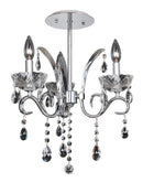 Allegri - 023851-010-FR001 - Three Light Flush Mount - Catalani - Chrome