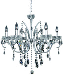 Allegri - 023854-010-FR001 - Six Light Chandelier - Catalani - Chrome