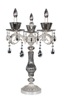 Allegri - 10094-017-FR001 - Three Light Table Lamp - Locatelli - Silver