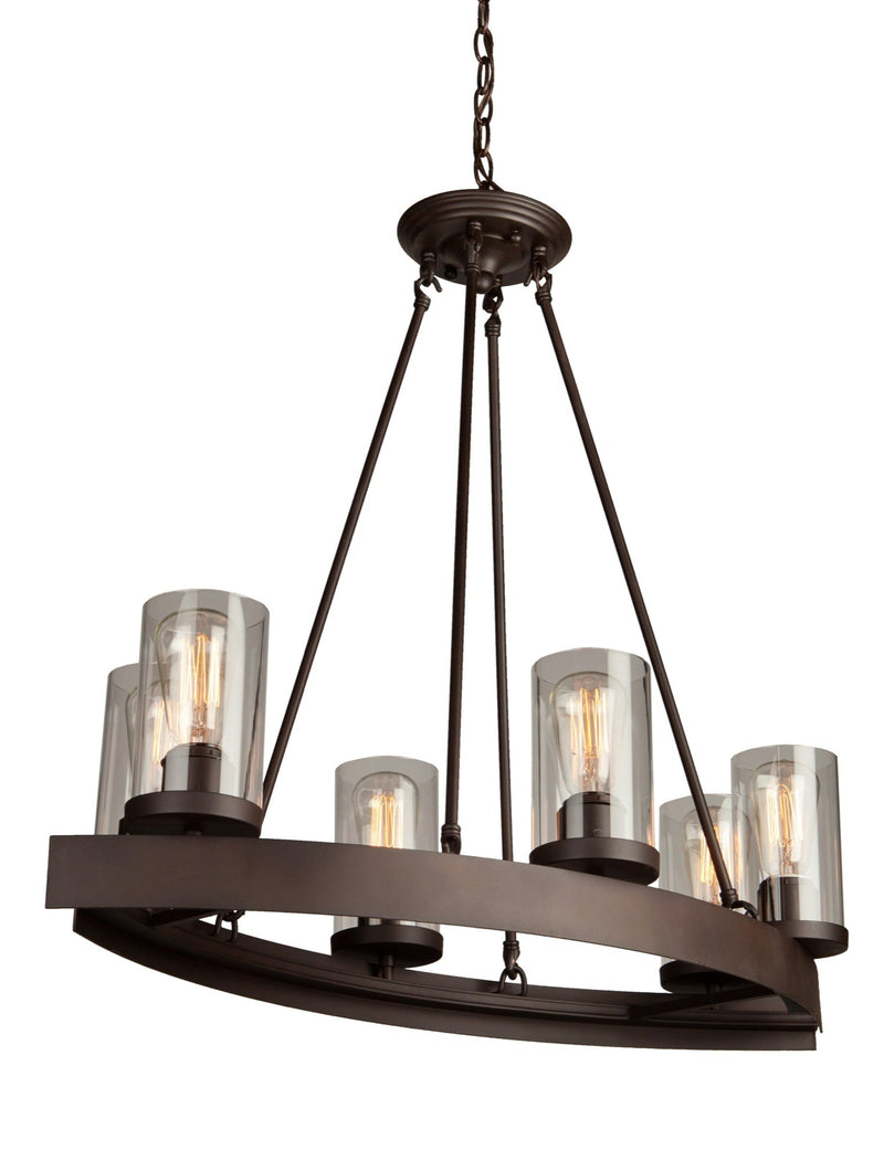 Artcraft Canada - AC10005 - Six Light Chandelier - Menlo Park - Oil Rubbed Bronze