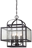 Minka-Lavery - 4875-283 - Four Light Mini Chandelier - Camden Square - Aged Charcoal
