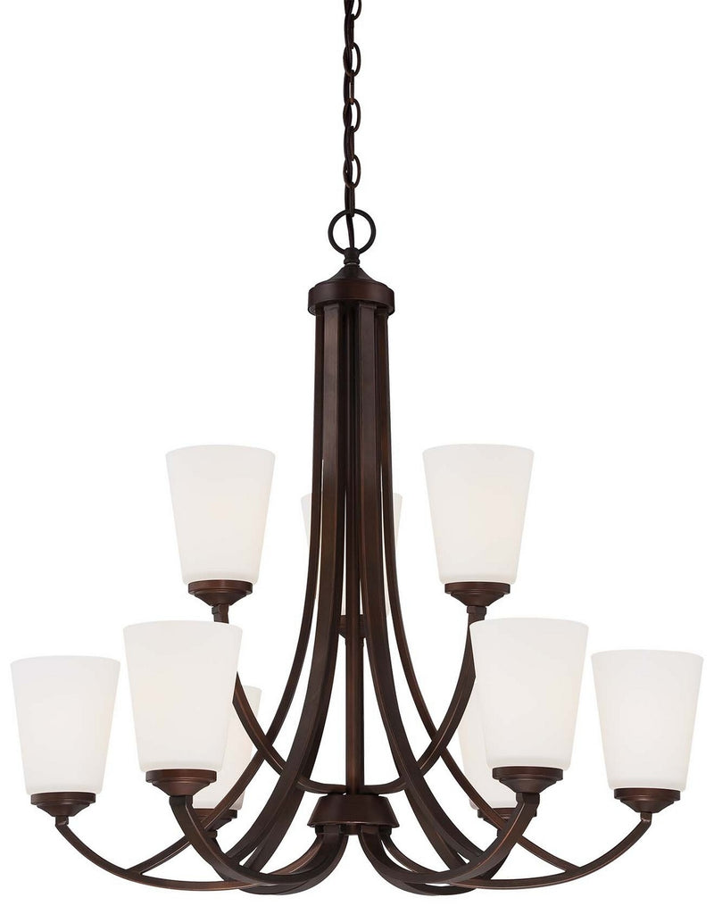 Minka-Lavery - 4969-284 - Nine Light Chandelier - Overland Park - Vintage Bronze