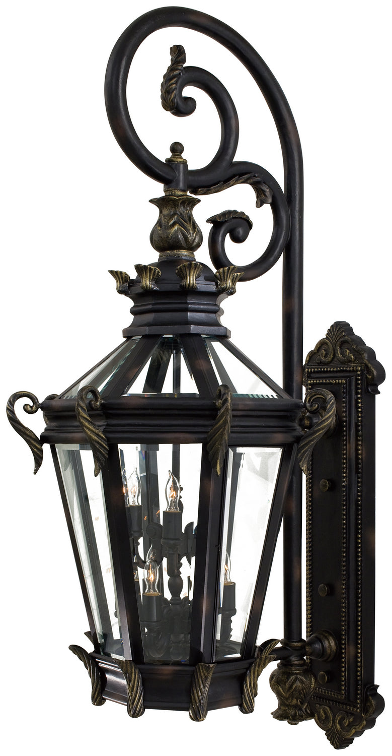 Minka-Lavery - 9091-95 - Nine Light Wall Mount - Stratford Hall - Heritage w/Gold Highlights