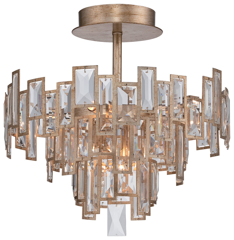 Metropolitan - N6672-274 - Five Light Semi Flush Mount - Bel Mondo - Luxor Gold