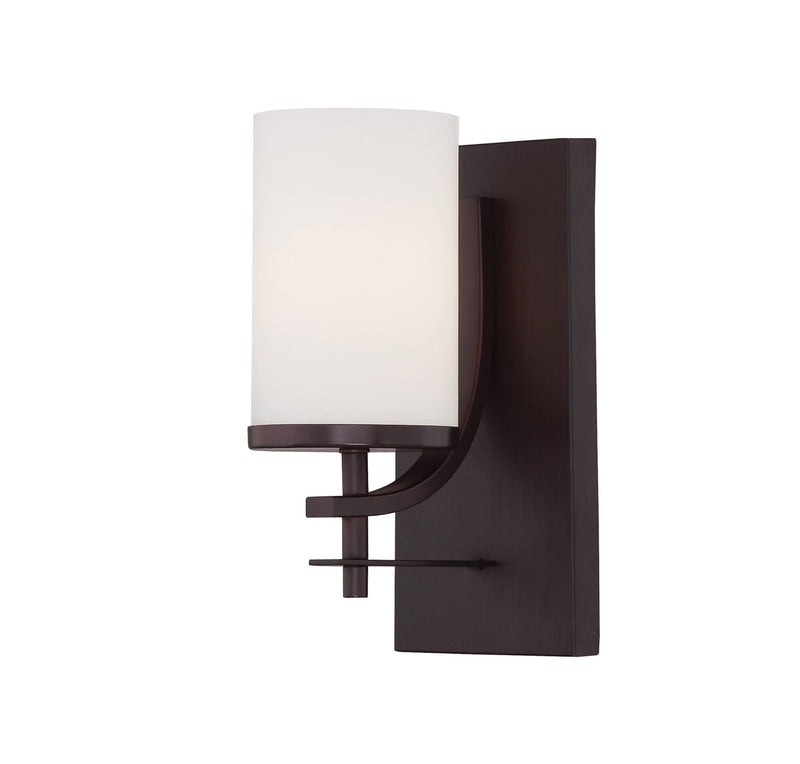 One Light Wall Sconce<br /><span style="color:#4AB0CE;">Entrega: 4-10 dias en USA</span><br /><span style="color:#4AB0CE;font-size:60%;">PREGUNTE POR ENTREGA EN PANAMA</span><br />Collection: Colton<br />Finish: English Bronze