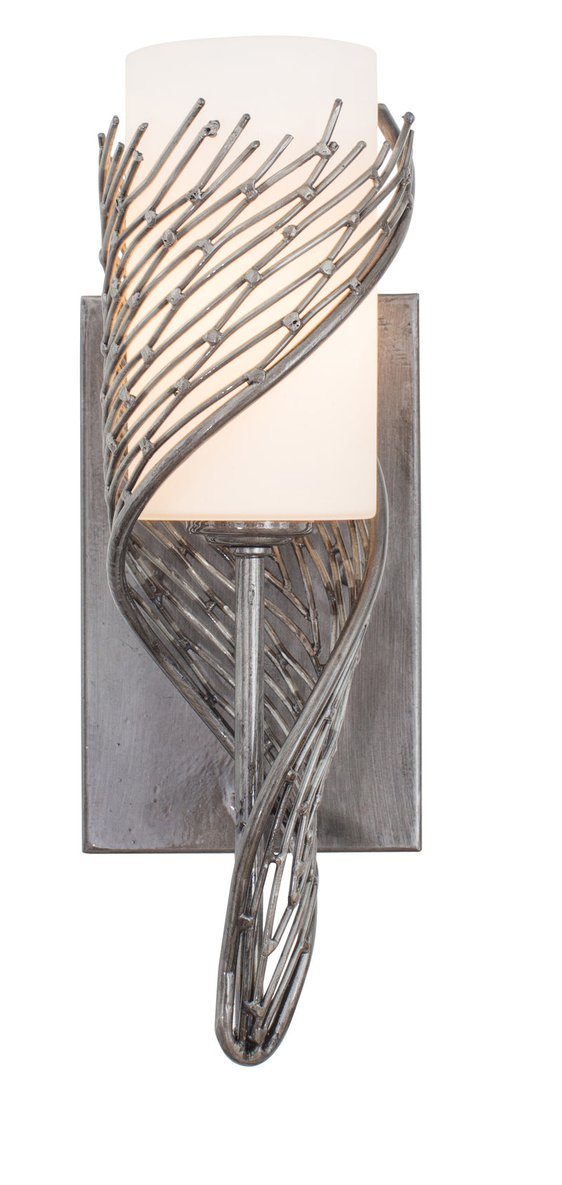 One Light Wall Sconce<br /><span style="color:#4AB0CE;">Entrega: 0-1 semanas en USA</span><br /><span style="color:#4AB0CE;font-size:60%;">PREGUNTE POR ENTREGA EN PANAMA</span><br />Collection: Flow<br />Finish: Steel