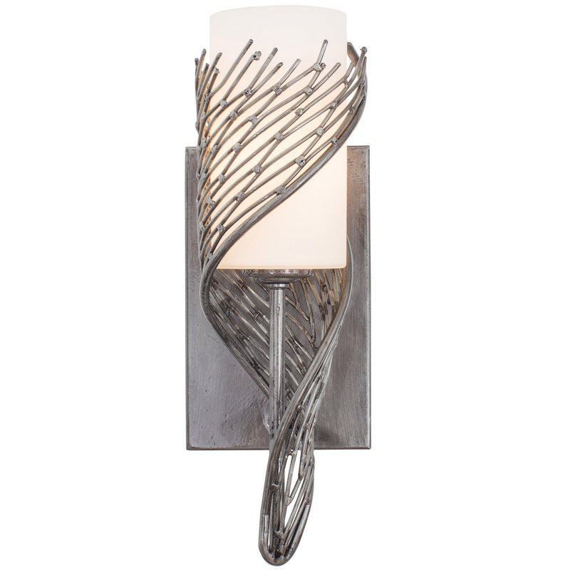 One Light Wall Sconce<br /><span style="color:#4AB0CE;">Entrega: 0-1 semanas en USA</span><br /><span style="color:#4AB0CE;font-size:60%;">PREGUNTE POR ENTREGA EN PANAMA</span><br />Collection: Flow<br />Finish: Steel