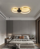 LÁMPARA DE TECHO DECORATIVA LED 20W, EMITE 2100LM, TONALIDAD DE 3000K, 110-240V 50-60HZ, ACABADO NEGRO BRASS + NEGRO.