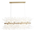 Lámpara Colgante Cristal Decorativa 12XG9-40W (No Incluido) Acabado Golden / Metal.