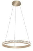 Lámpara De Techo Colgante LED 42W Acabado Dorado.