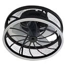 ABANICO DE TECHO 6 VELOCIDADES, CON LUZ LED 60W Y CONTROL REMOTO, EMITE 3000LM, OPCION PARA CAMBIAR TONALIDAD DE LUZ CCT,30K,40,60K, 110-240V, 50-60HZ, GRADO DE PROTECCION IP20, ACABADO NEGRO.