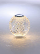 LÁMPARA DE MESA LED 1.5W, DIMEABLE, TONALIDAD 3000K DC5V 2A RA >90, ACABADO CROMO CLARO.