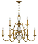 Hinkley - 4958HB - LED Chandelier - Eleanor - Heritage Brass