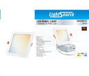 Lámpara Tipo Panel Led Empotrable 6W cct:27K,30k,35K,40k,50k  Dimeable Acabado Blanco.
