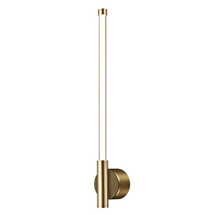 LÁMPARA DE PARED DECORATIVA MODERNA LED 7W, TONALIDAD DE 3000K, 100-240V, 50-60HZ, GRADO DE PROTECCION IP20, ACABADO DORADO + ACRILICO.