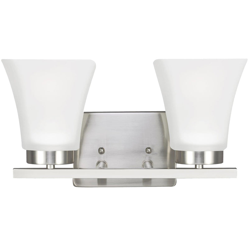 Generation Lighting - 4411602-962 - Two Light Wall / Bath - Bayfield - Brushed Nickel