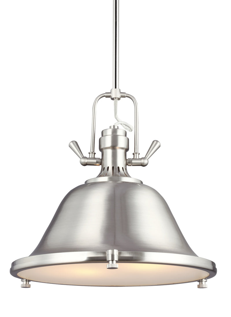 Generation Lighting - 6514402-962 - Two Light Pendant - Stone Street - Brushed Nickel