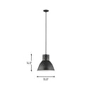 One Light Pendant<br /><span style="color:#4AB0CE;">Entrega: 4-10 dias en USA</span><br /><span style="color:#4AB0CE;font-size:60%;">PREGUNTE POR ENTREGA EN PANAMA</span><br />Collection: Division Street<br />Finish: Stardust