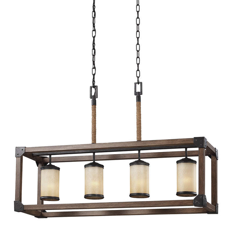 Four Light Island Pendant<br /><span style="color:#4AB0CE;">Entrega: 4-10 dias en USA</span><br /><span style="color:#4AB0CE;font-size:60%;">PREGUNTE POR ENTREGA EN PANAMA</span><br />Collection: Dunning<br />Finish: Stardust