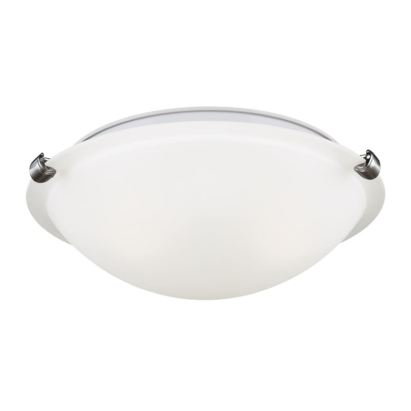 Generation Lighting - 7543502-962 - Two Light Flush Mount - Clip Ceiling Flush Mount - Brushed Nickel