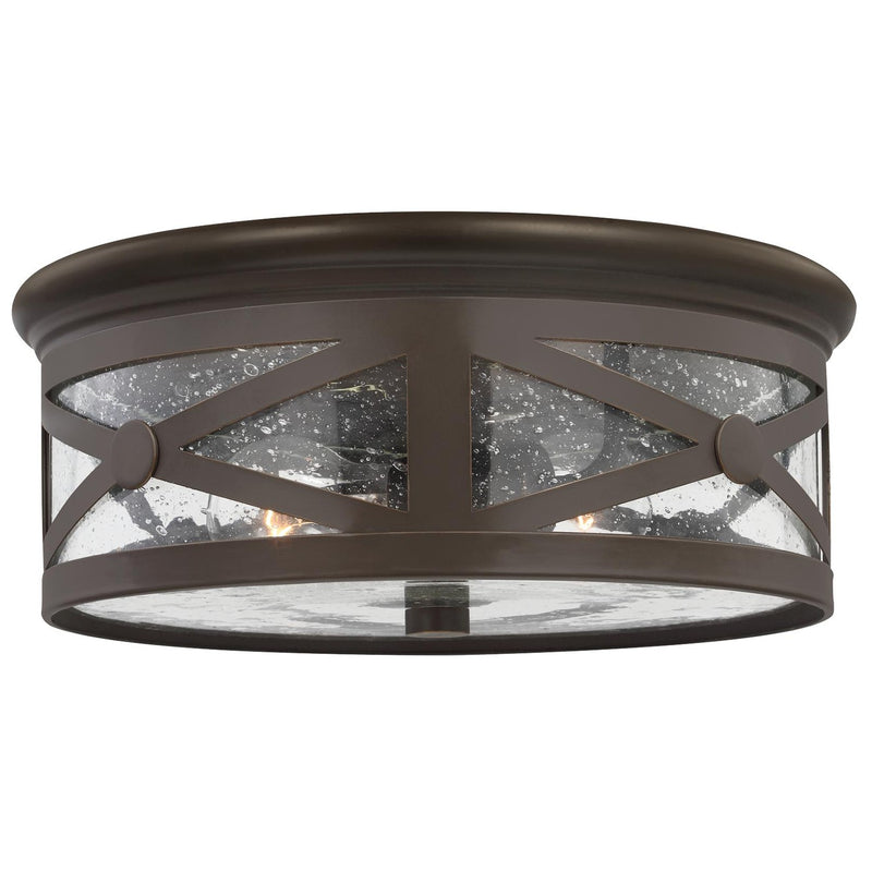 Generation Lighting - 7821402-71 - Two Light Outdoor Flush Mount - Outdoor Ceiling - Antique Bronze