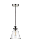 Visual Comfort Studio - P1347PN - One Light Pendant - Baskin - Polished Nickel