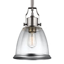 Generation Lighting - P1355SN - One Light Pendant - Hobson - Satin Nickel