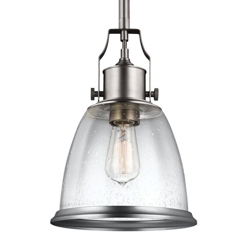 Generation Lighting - P1355SN - One Light Pendant - Hobson - Satin Nickel