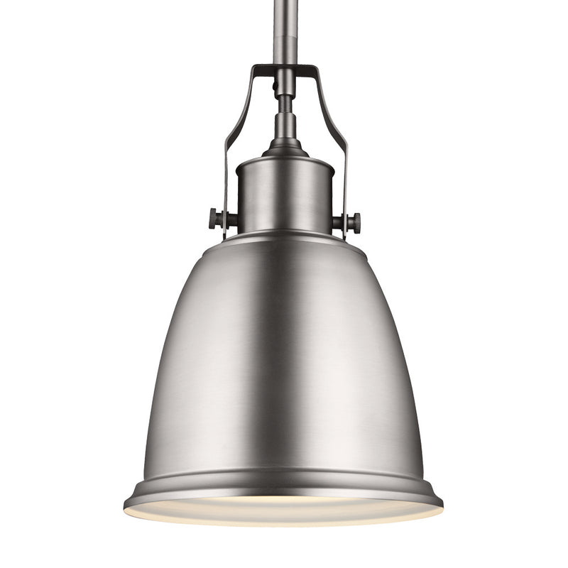 Generation Lighting - P1357SN - One Light Pendant - Hobson - Satin Nickel