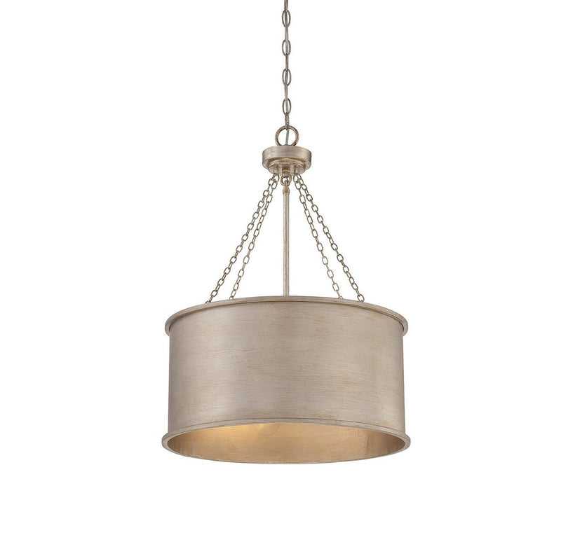 Four Light Pendant<br /><span style="color:#4AB0CE;">Entrega: 4-10 dias en USA</span><br /><span style="color:#4AB0CE;font-size:60%;">PREGUNTE POR ENTREGA EN PANAMA</span><br />Collection: Rochester<br />Finish: Silver Patina