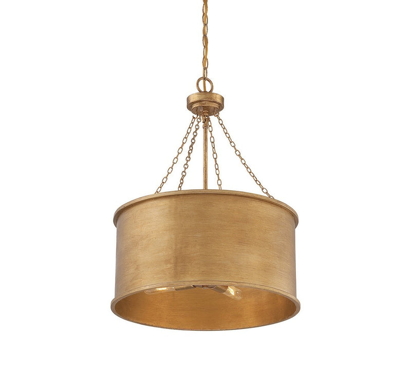 Four Light Pendant<br /><span style="color:#4AB0CE;">Entrega: 4-10 dias en USA</span><br /><span style="color:#4AB0CE;font-size:60%;">PREGUNTE POR ENTREGA EN PANAMA</span><br />Collection: Rochester<br />Finish: Gold Patina