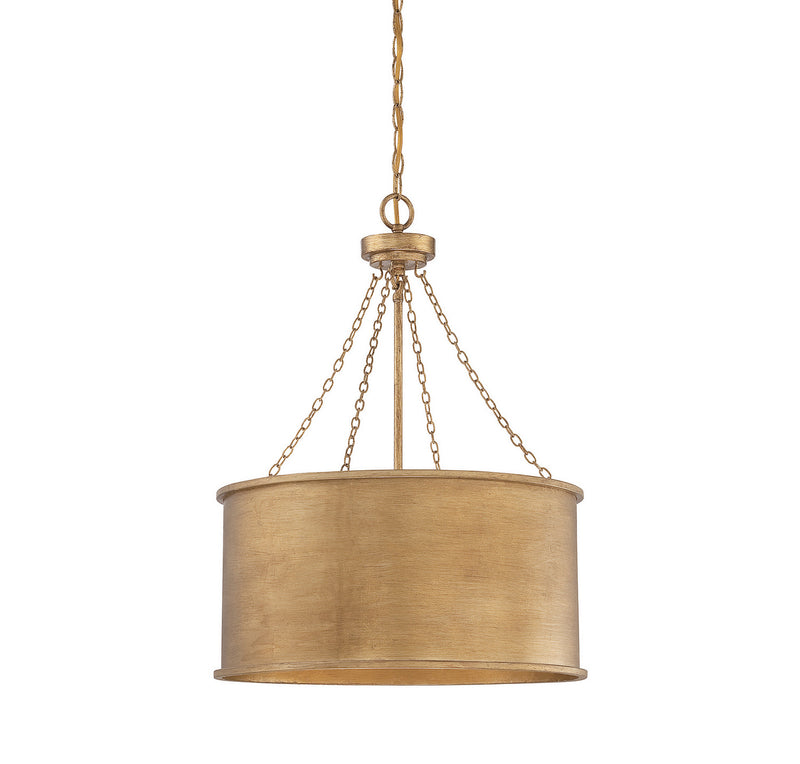 Four Light Pendant<br /><span style="color:#4AB0CE;">Entrega: 4-10 dias en USA</span><br /><span style="color:#4AB0CE;font-size:60%;">PREGUNTE POR ENTREGA EN PANAMA</span><br />Collection: Rochester<br />Finish: Gold Patina