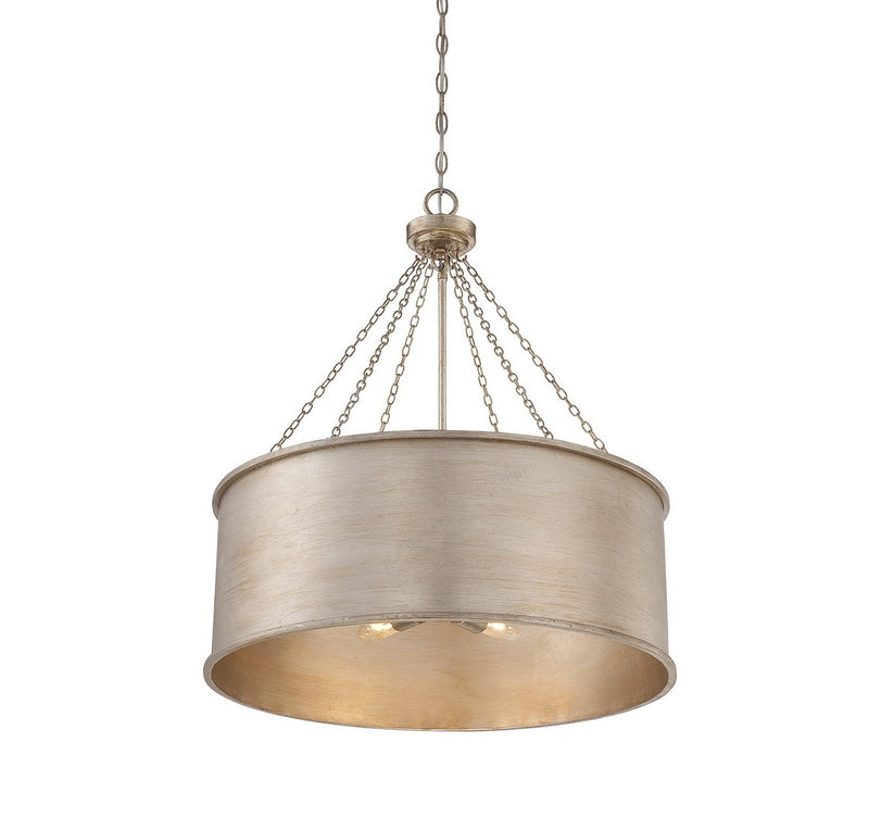 Six Light Pendant<br /><span style="color:#4AB0CE;">Entrega: 4-10 dias en USA</span><br /><span style="color:#4AB0CE;font-size:60%;">PREGUNTE POR ENTREGA EN PANAMA</span><br />Collection: Rochester<br />Finish: Silver Patina