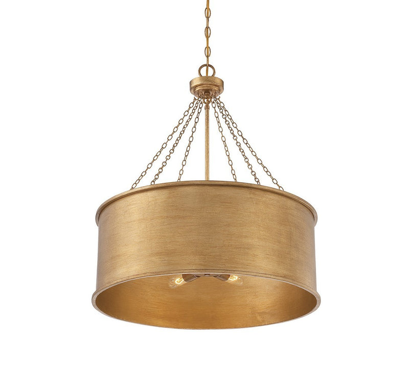 Six Light Pendant<br /><span style="color:#4AB0CE;">Entrega: 4-10 dias en USA</span><br /><span style="color:#4AB0CE;font-size:60%;">PREGUNTE POR ENTREGA EN PANAMA</span><br />Collection: Rochester<br />Finish: Gold Patina