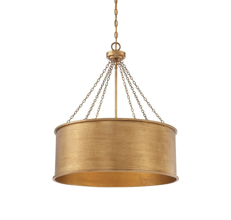 Six Light Pendant<br /><span style="color:#4AB0CE;">Entrega: 4-10 dias en USA</span><br /><span style="color:#4AB0CE;font-size:60%;">PREGUNTE POR ENTREGA EN PANAMA</span><br />Collection: Rochester<br />Finish: Gold Patina