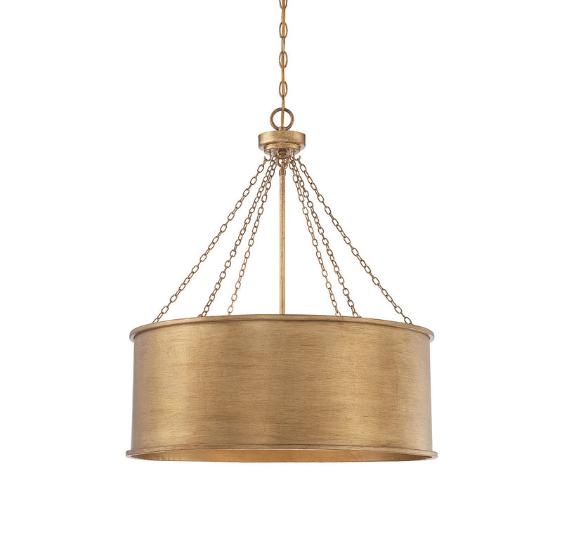 Six Light Pendant<br /><span style="color:#4AB0CE;">Entrega: 4-10 dias en USA</span><br /><span style="color:#4AB0CE;font-size:60%;">PREGUNTE POR ENTREGA EN PANAMA</span><br />Collection: Rochester<br />Finish: Gold Patina