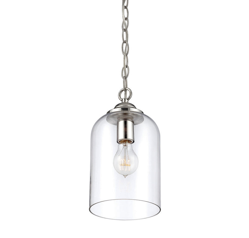 Savoy House - 7-700-1-109 - One Light Pendant - Bally - Polished Nickel