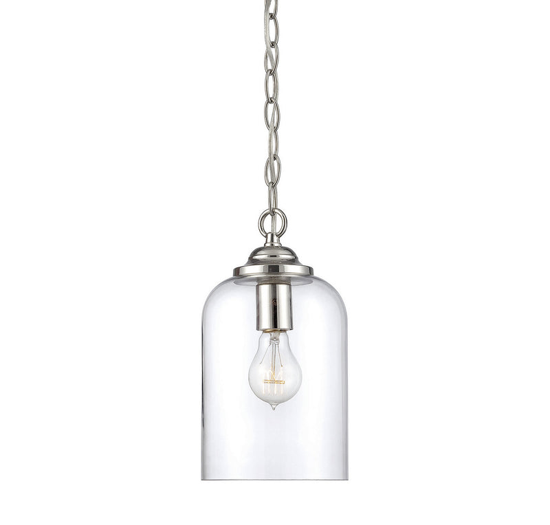 One Light Pendant<br /><span style="color:#4AB0CE;">Entrega: 6-7 semanas en USA</span><br /><span style="color:#4AB0CE;font-size:60%;">PREGUNTE POR ENTREGA EN PANAMA</span><br />Collection: Bally<br />Finish: Polished Nickel