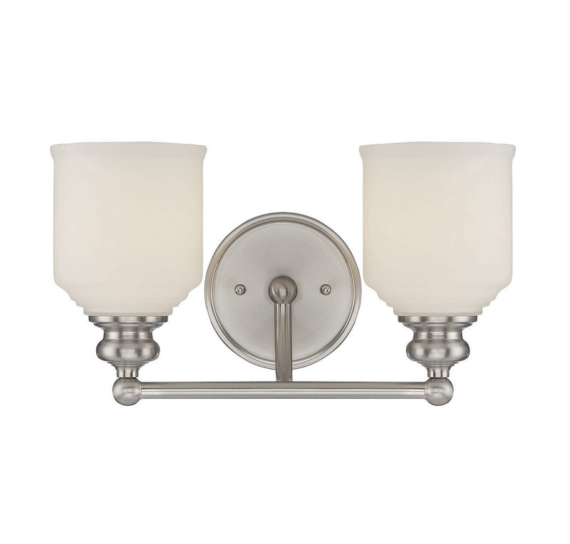 Savoy House - 8-6836-2-SN - Two Light Bath Bar - Melrose - Satin Nickel