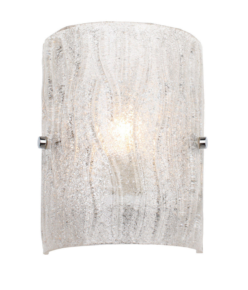 One Light Wall Sconce<br /><span style="color:#4AB0CE;">Entrega: 4-10 dias en USA</span><br /><span style="color:#4AB0CE;font-size:60%;">PREGUNTE POR ENTREGA EN PANAMA</span><br />Collection: Brilliance<br />Finish: Chrome