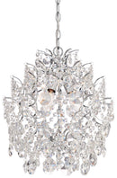 Three Light Mini Chandelier<br /><span style="color:#4AB0CE;">Entrega: 4-10 dias en USA</span><br /><span style="color:#4AB0CE;font-size:60%;">PREGUNTE POR ENTREGA EN PANAMA</span><br />Collection: Isabella's Crown<br />Finish: Chrome