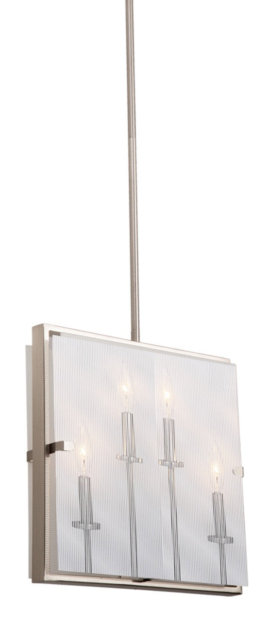 Artcraft Canada - AC10302SN - Four Light Pendant - Harbor Point - Satin Nickel